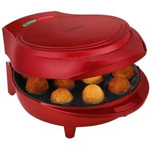 Red Non Stick Cake Pop Maker Machine - 12ct